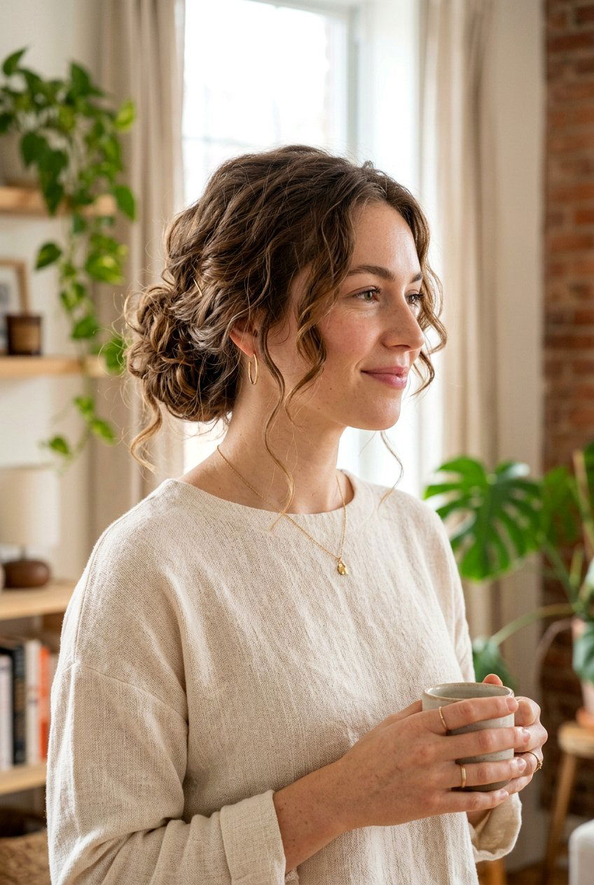 Messy Vintage Bun Updo - 20 vintage updo hairstyle - 20 vintage updo hairstyle