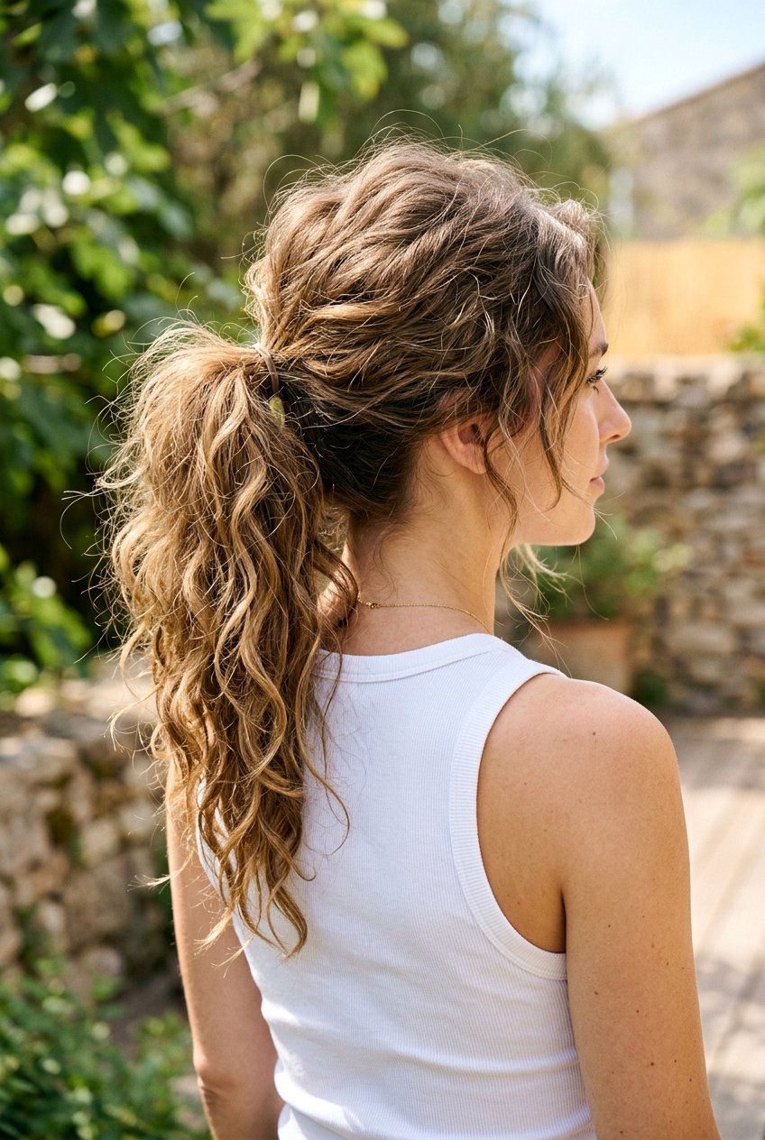 Messy Voluminous Ponytail - 20 voluminous ponytail hairstyle - 20 voluminous ponytail hairstyle