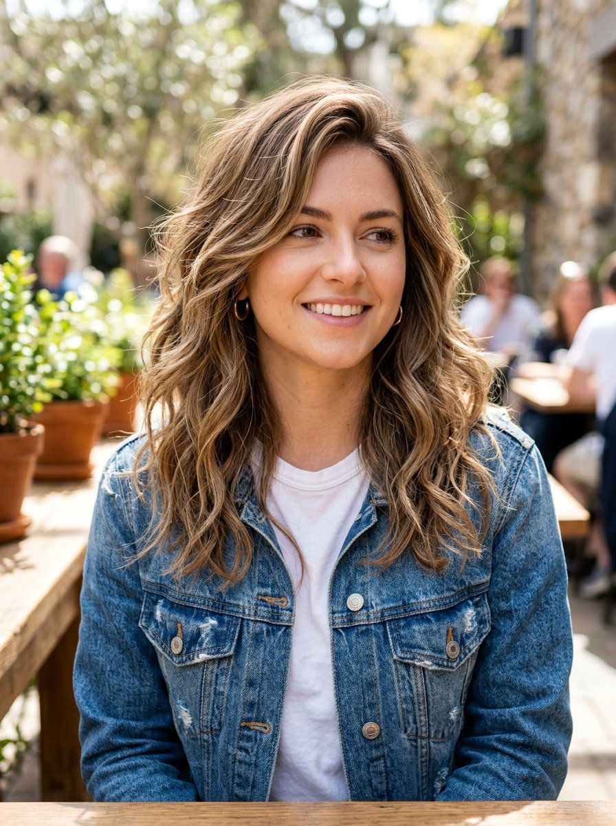 Messy Waves Layered Blowout - 20 easy blowout styling ideas for layers - 20 easy blowout styling ideas for layers