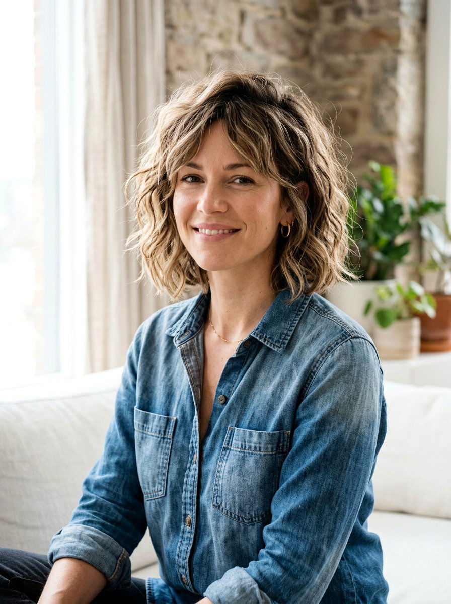 Messy Wavy Bob - 20 wavy bob for fine hair women - 20 wavy bob for fine hair women