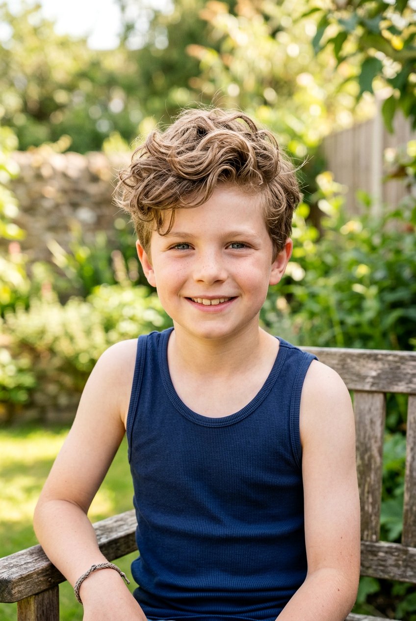 Messy Wavy Quiff - 20 boys haircut for curly wavy hair - 20 boys haircut for curly wavy hair