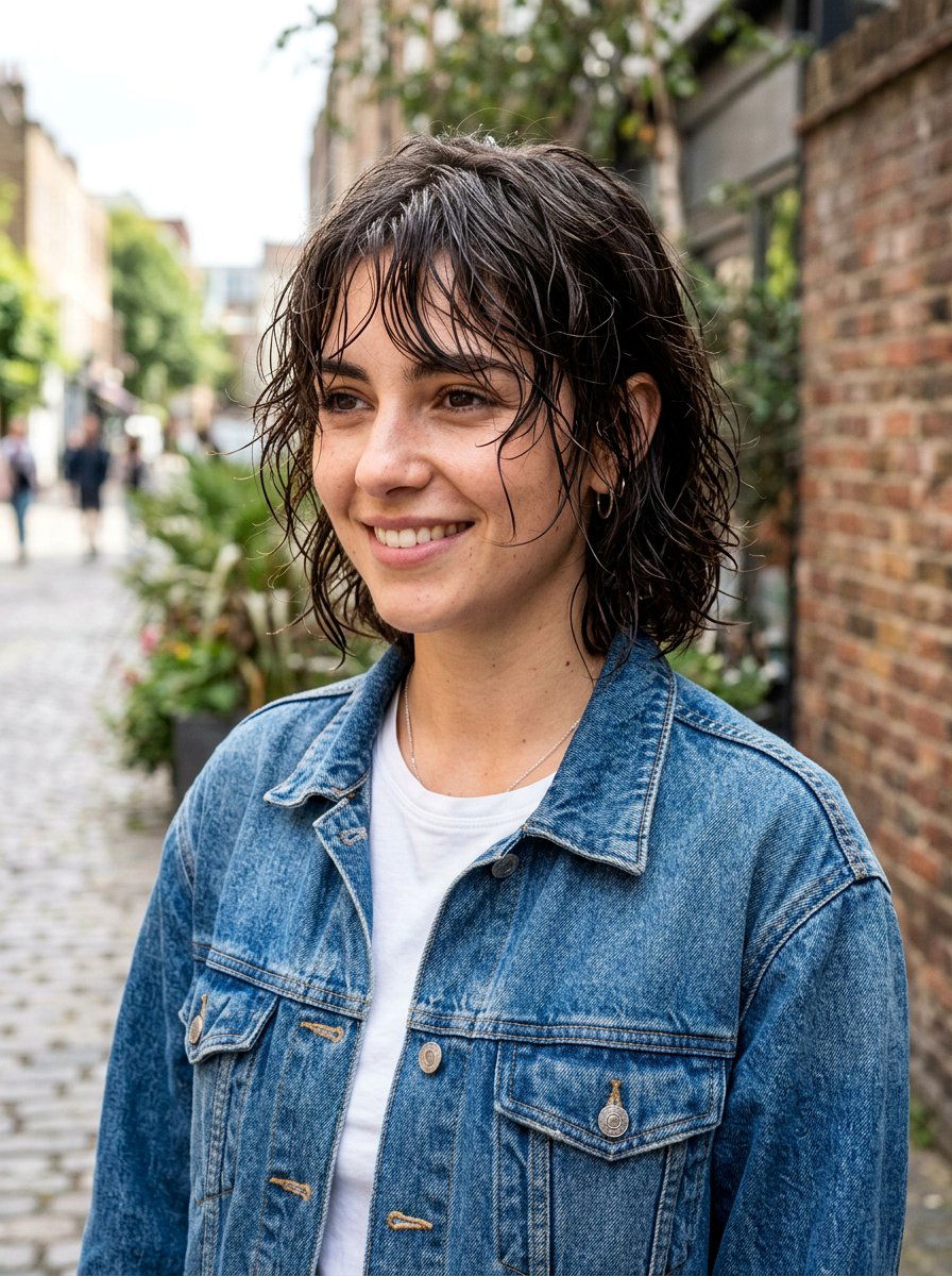 Messy Wet Look Bob - 20 wet look bob hairstyle - 20 wet look bob hairstyle