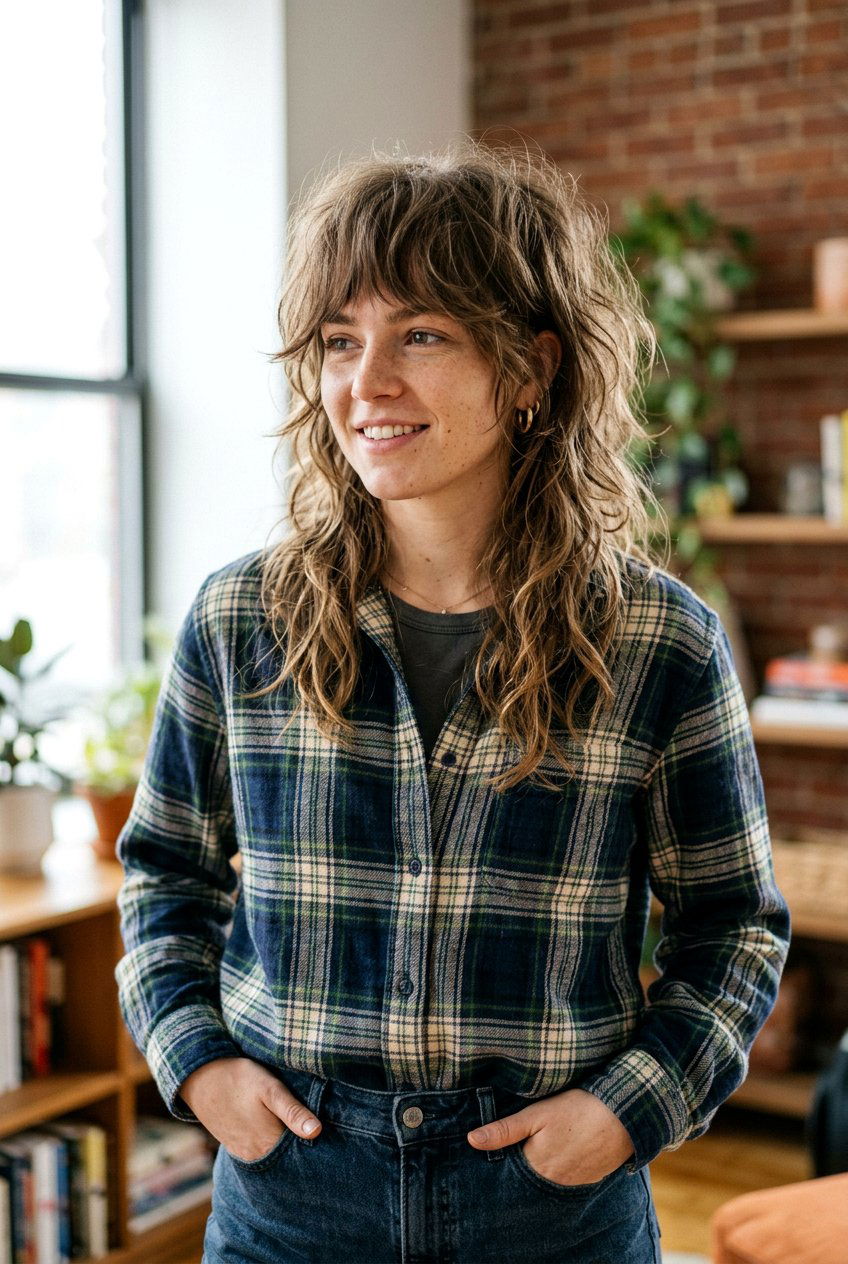 Messy Wolf Cut - 20 medium wolf cut for thick hair women - 20 medium wolf cut for thick hair women