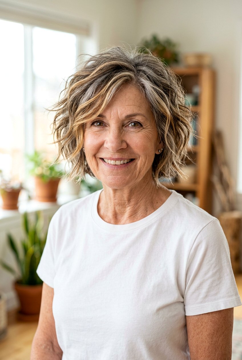 Messy chin length bob - 20 elegant chin length bob for older women - 20 elegant chin length bob for older women