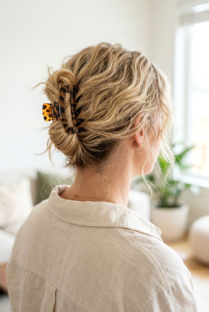 Messy claw clip french twist - 20 claw clip french twist hairstyle - 20 claw clip french twist hairstyle