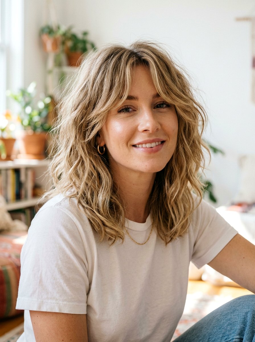 Messy lob with curtain bangs for thick hair - 20 thick hair lob with curtain bangs - 20 thick hair lob with curtain bangs