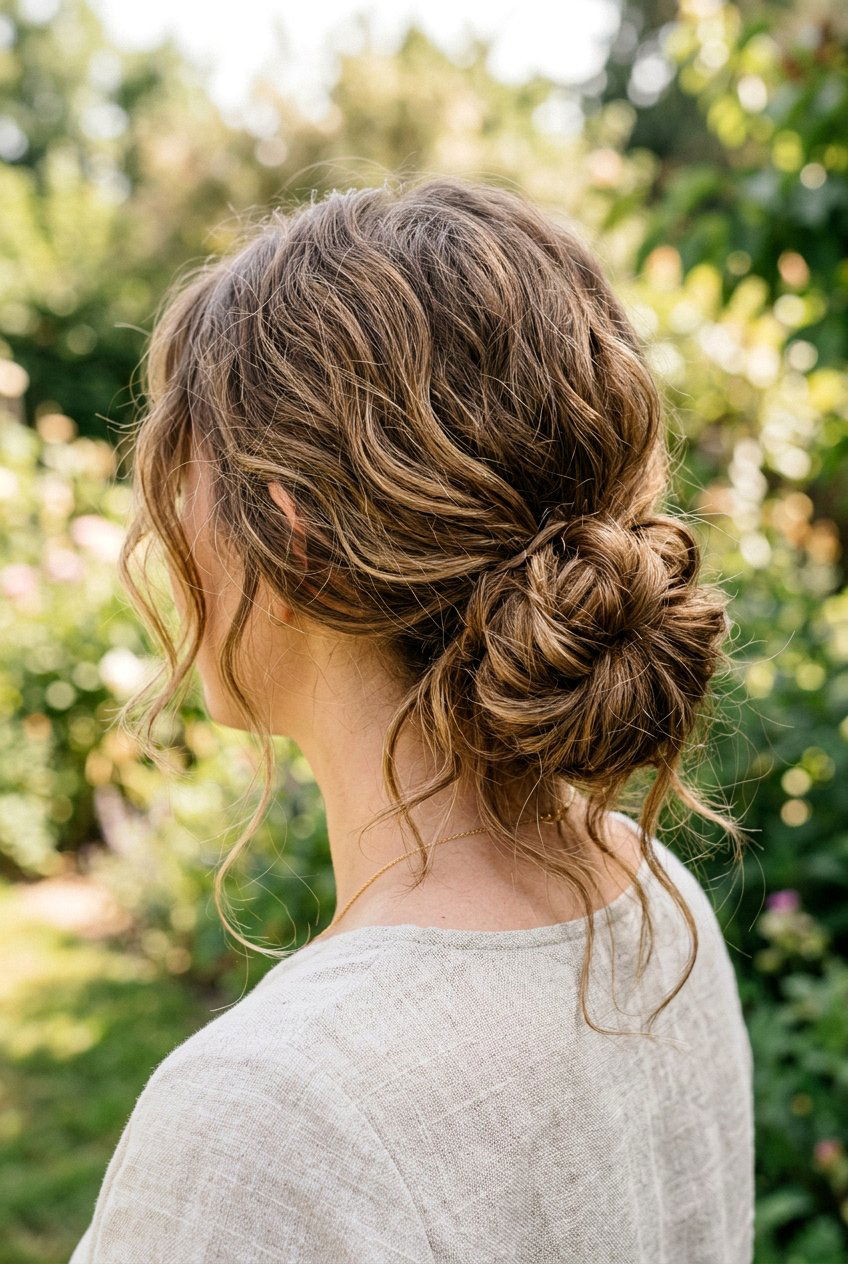 Messy low bun - 20 low bun hairstyles - 20 low bun hairstyles