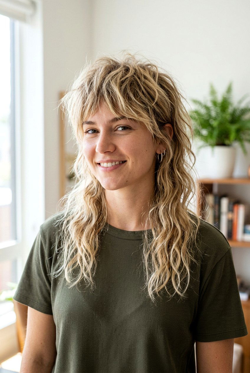 Messy mullet - 20 modern mullet haircut - 20 modern mullet haircut