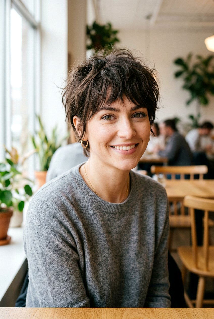 Messy pixie with bangs - 20 short shaggy pixie cut - 20 short shaggy pixie cut