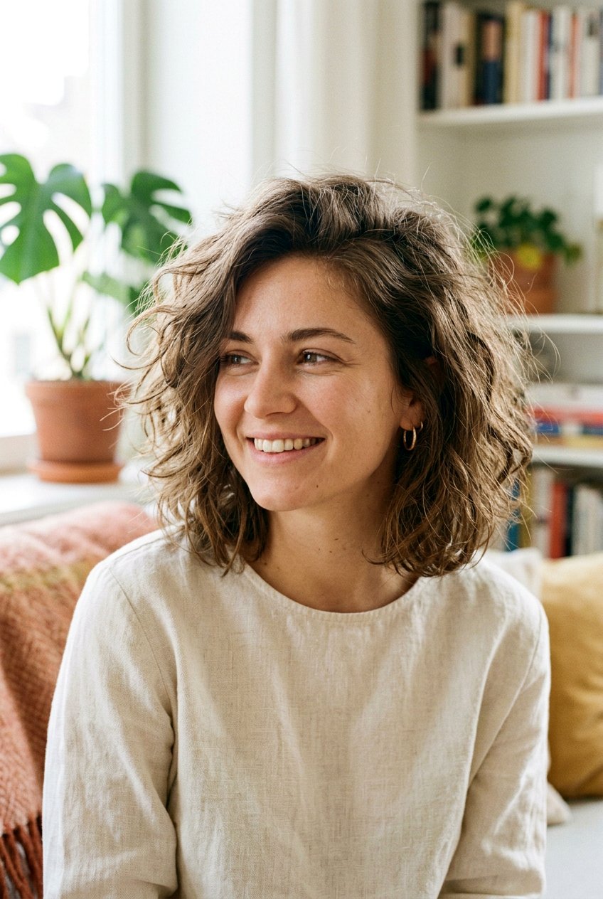 Messy shoulder length bob - 20 shoulder length hairstyles - 20 shoulder length hairstyles