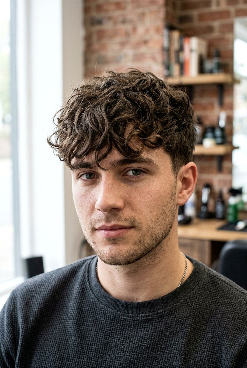 Messy wavy fringe - 20 wavy hairstyles for men - 20 wavy hairstyles for men