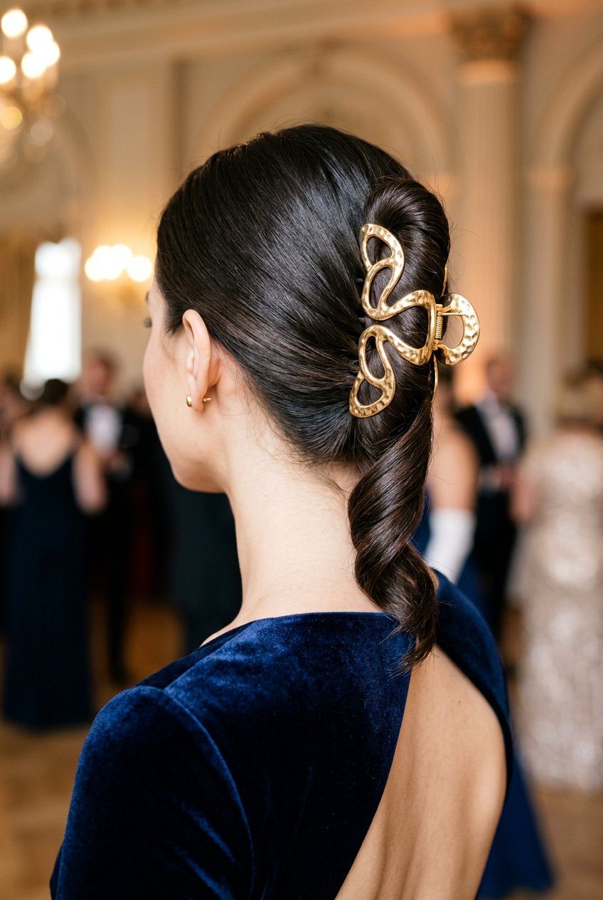 Metal Claw Clip - 20 claw clip hairstyle for moms - 20 claw clip hairstyle for moms