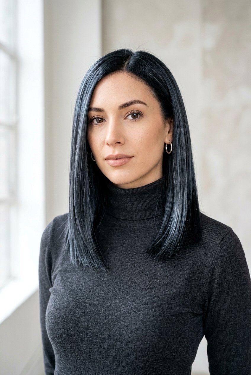 Metallic Black Hair Color - 20 black hair color ideas - 20 black hair color ideas