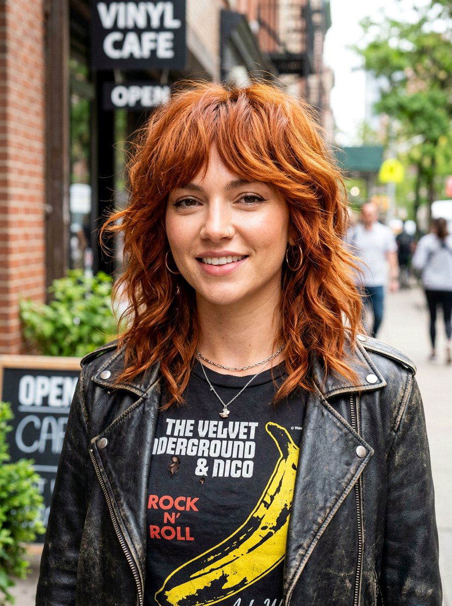 Metallic Copper Shag Haircut - 20 trendy copper hair color 2026 - 20 trendy copper hair color 2026