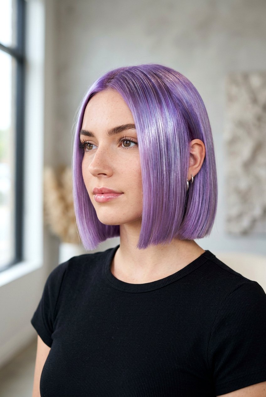 Metallic Lavender Hair - 20 lavender hair color ideas - 20 lavender hair color ideas