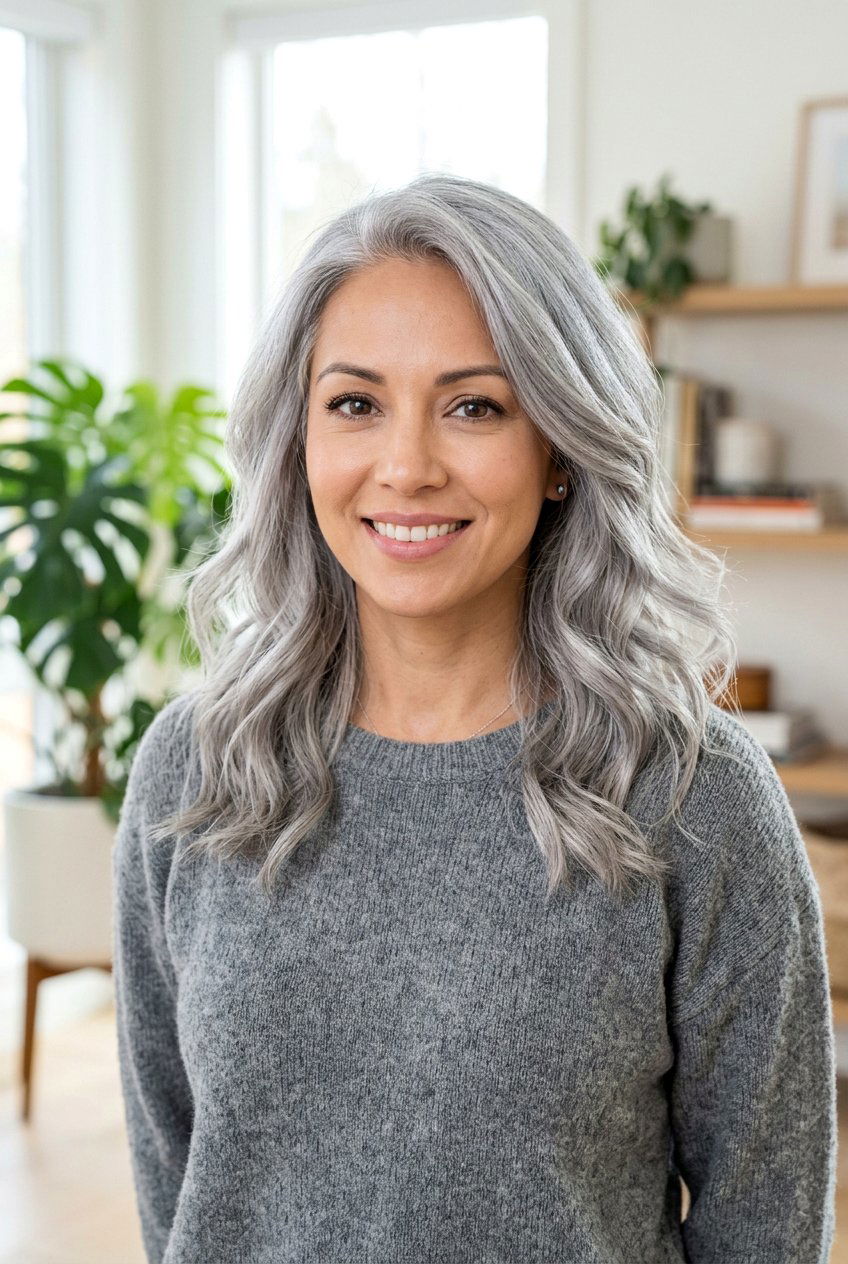 Metallic Silver Ash Gray Hair Color - 20 metallic silver hair color - 20 metallic silver hair color