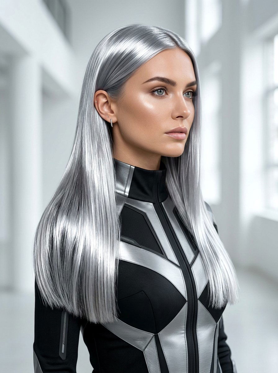 Metallic Silver Hair - 20 trending silver hair ideas for women - 20 trending silver hair ideas for women