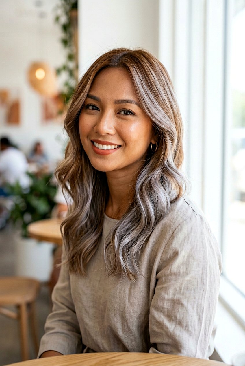 Metallic Silver Hair For Warm Skin Tones - 20 metallic silver hair color - 20 metallic silver hair color