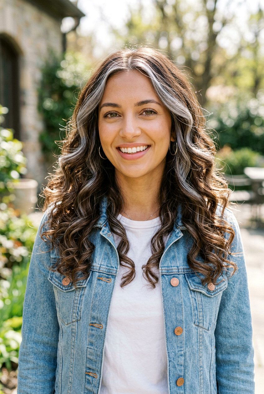 Metallic Silver Highlights On Brown Hair - 20 metallic silver hair color - 20 metallic silver hair color