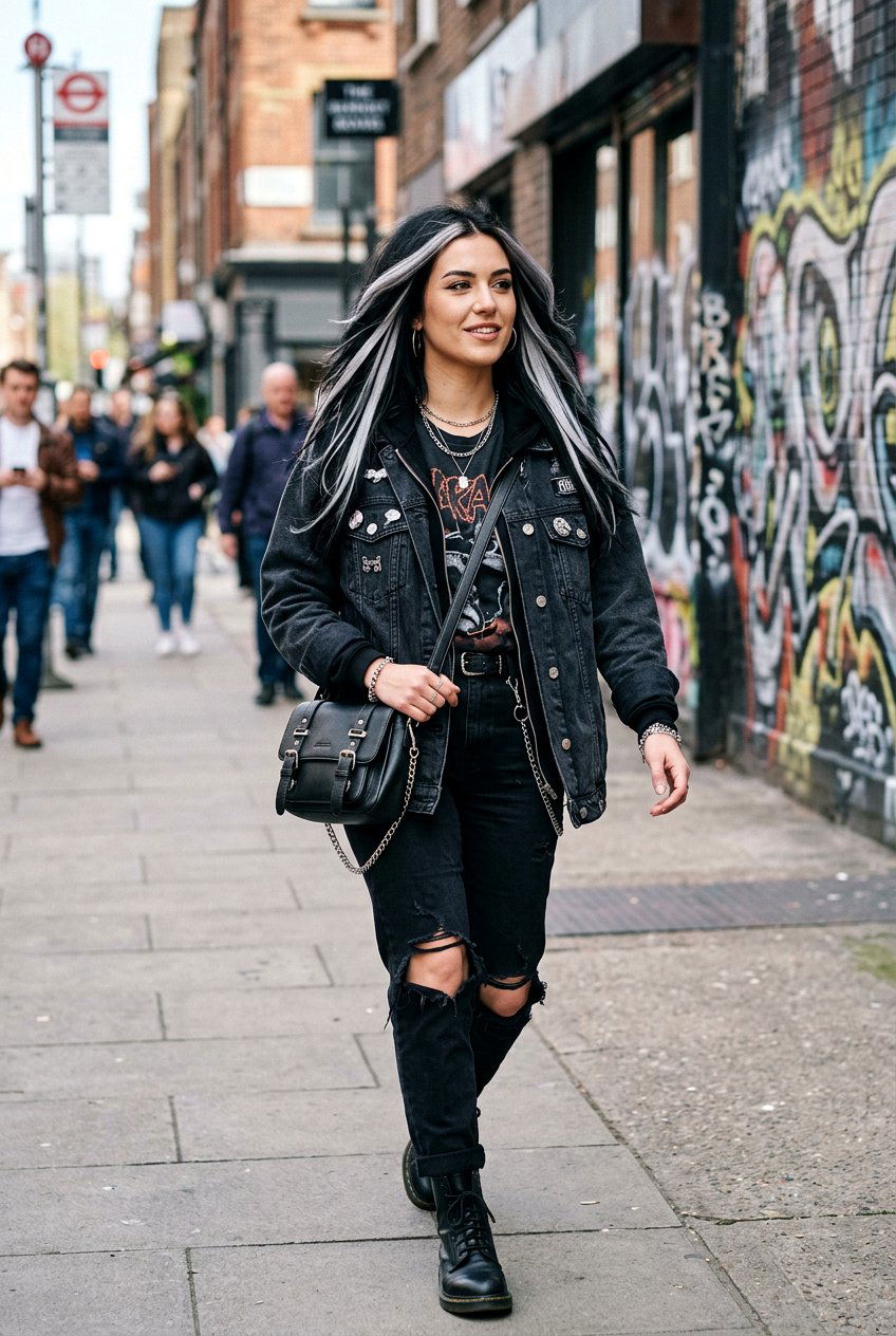 Metallic Silver Streaks On Dark Hair - 20 cool silver blonde highlights - 20 cool silver blonde highlights