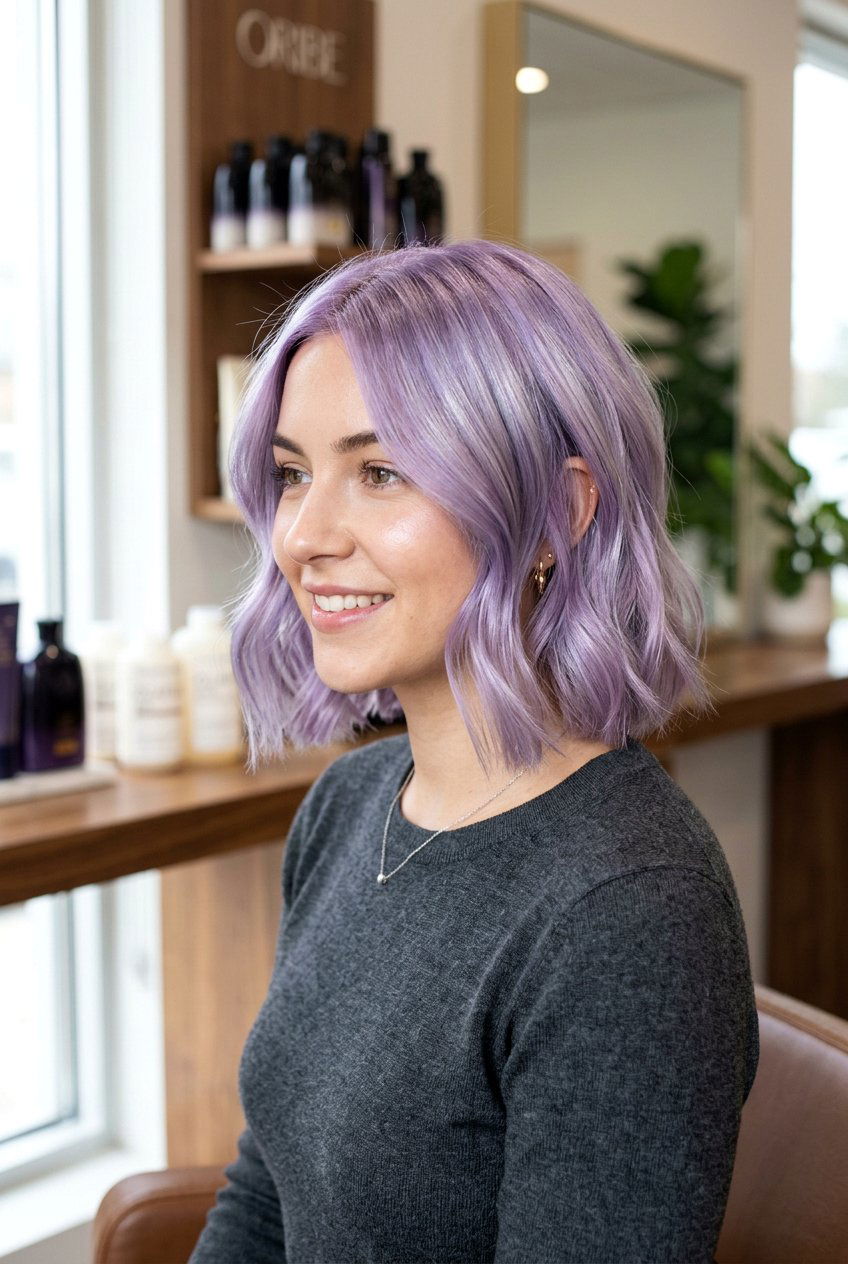 Metallic lilac hair - 20 lilac hair color ideas - 20 lilac hair color ideas