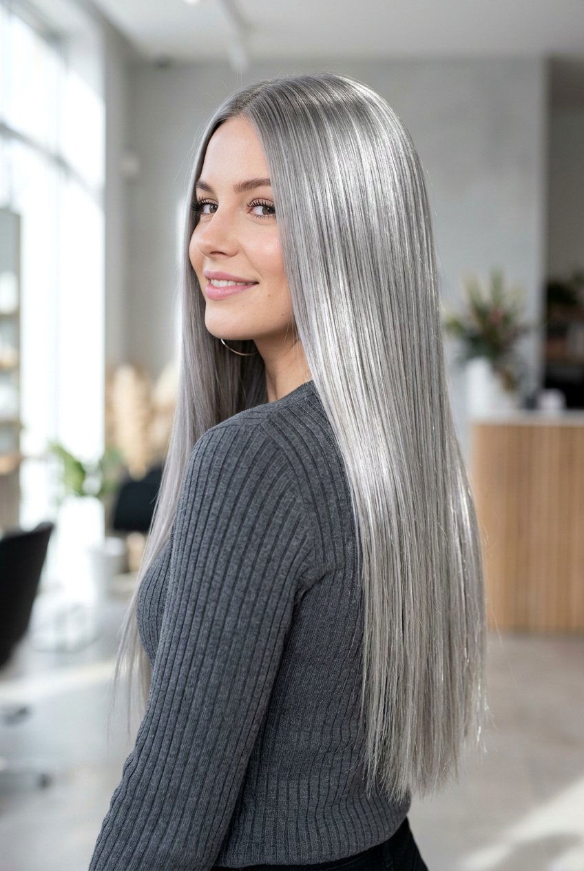Metallic pearl gray hair - 20 pearl gray hair color - 20 pearl gray hair color