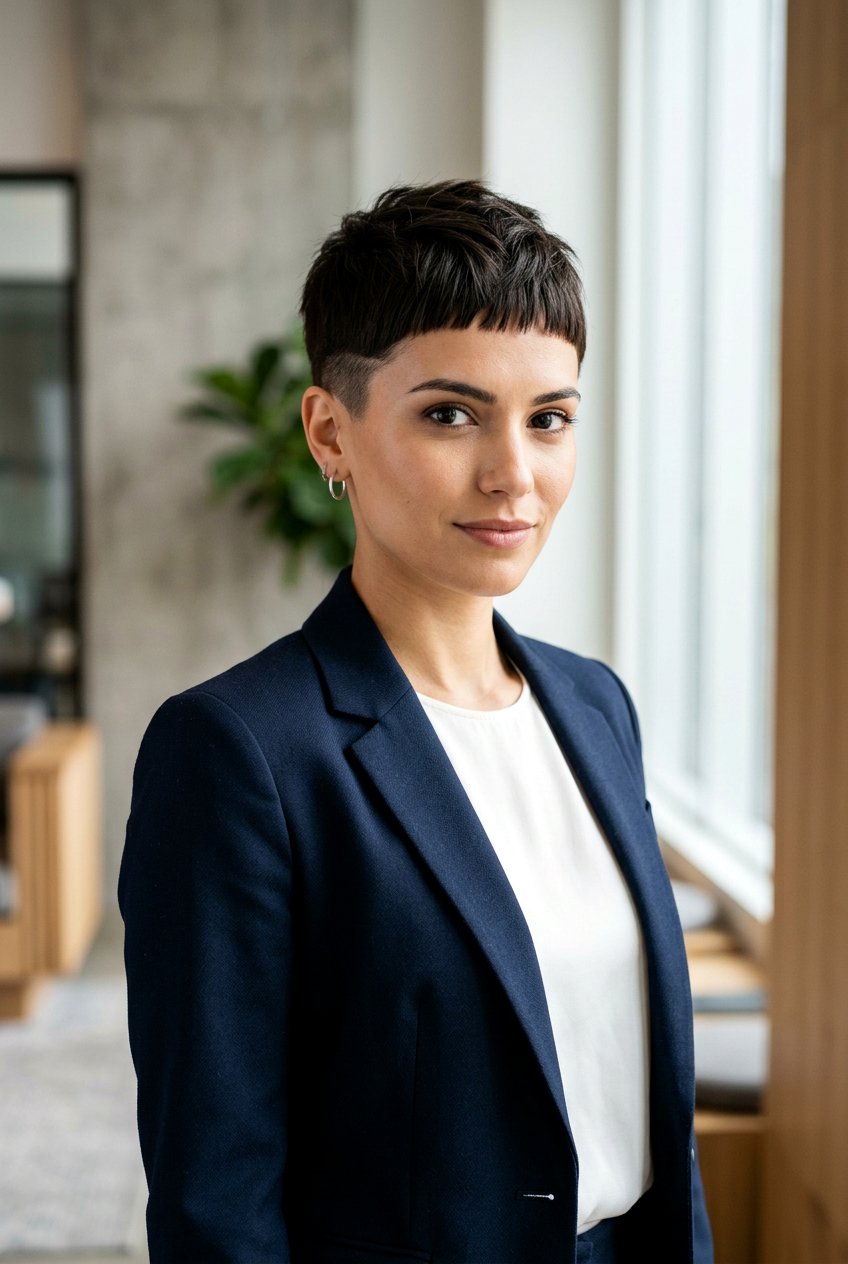 Micro Bang Pixie Haircut - 20 low maintenance haircut for fine straight hair - 20 low maintenance haircut for fine straight hair