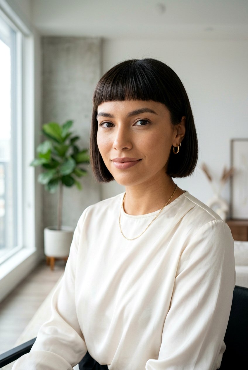 Micro Bangs Bob - 20 alt haircut ideas for women - 20 alt haircut ideas for women