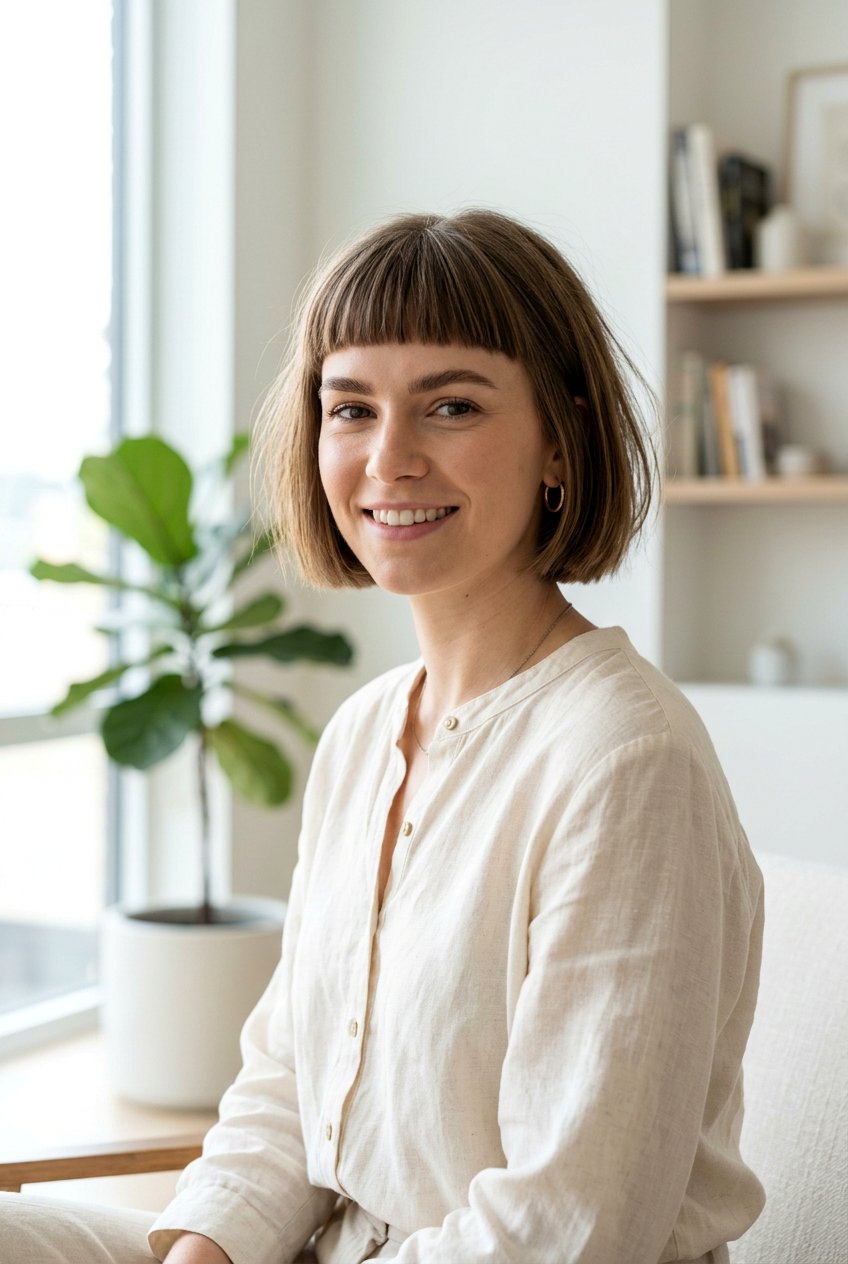 Micro Bangs Bob For Fine Hair - 20 micro bangs bob haircut - 20 micro bangs bob haircut