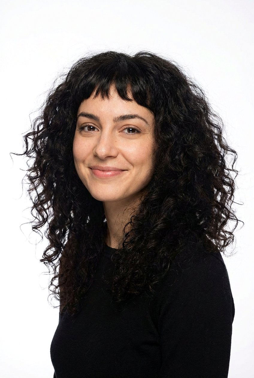 Micro Bangs Curly Hair - 20 curly hair with bangs - 20 curly hair with bangs