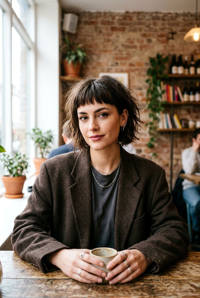 Micro Bangs Grunge Bob - 20 grunge bob haircut for women - 20 grunge bob haircut for women