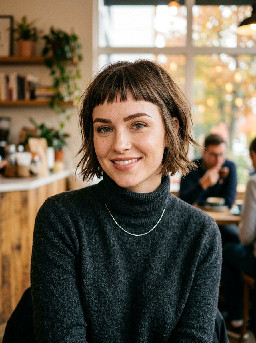 Micro Bangs Haircut - 20 fall haircut trends for women - 20 fall haircut trends for women