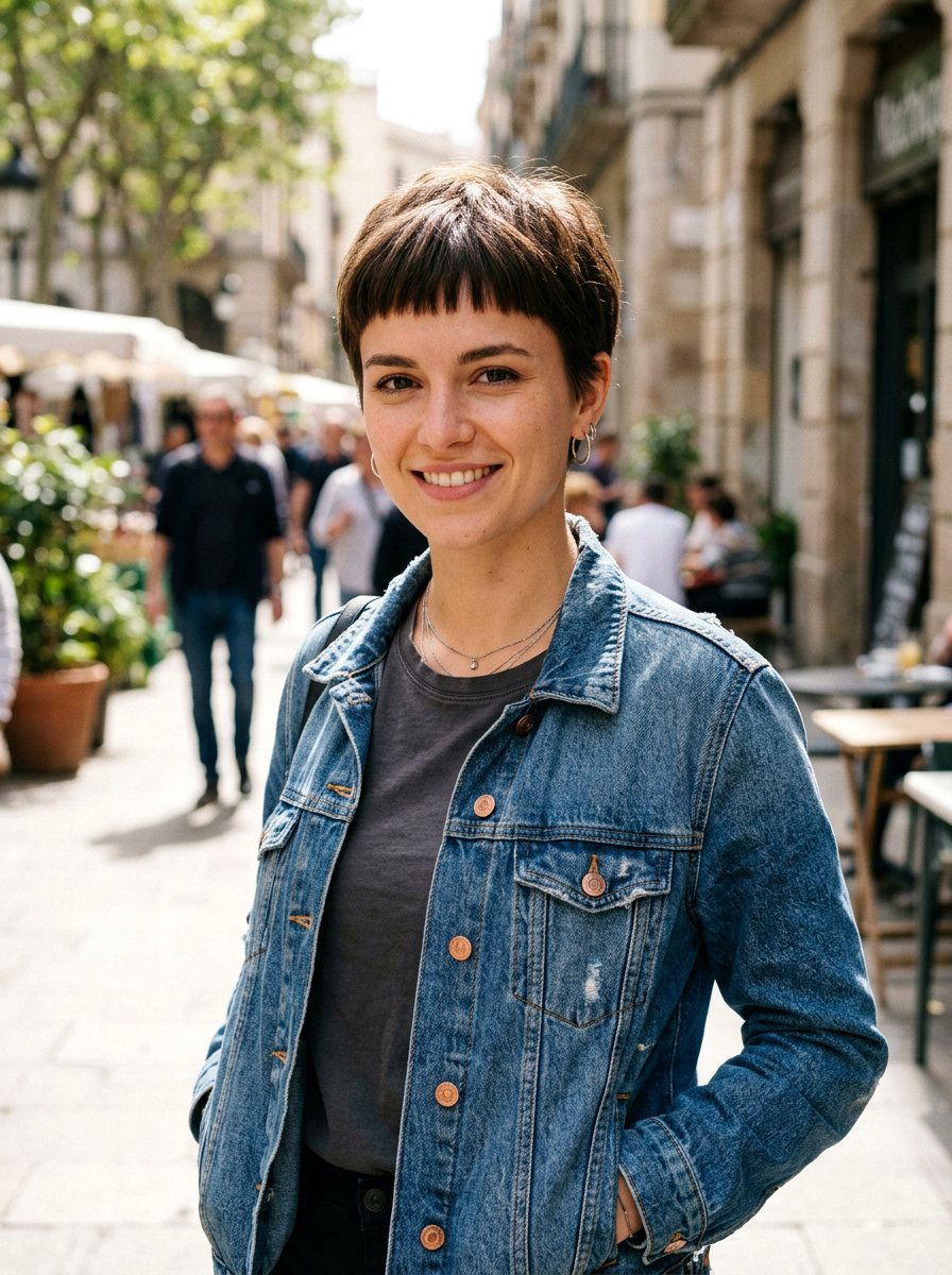 Micro Bangs Pixie Cut - 20 hairstyle to balance long forehead - 20 hairstyle to balance long forehead