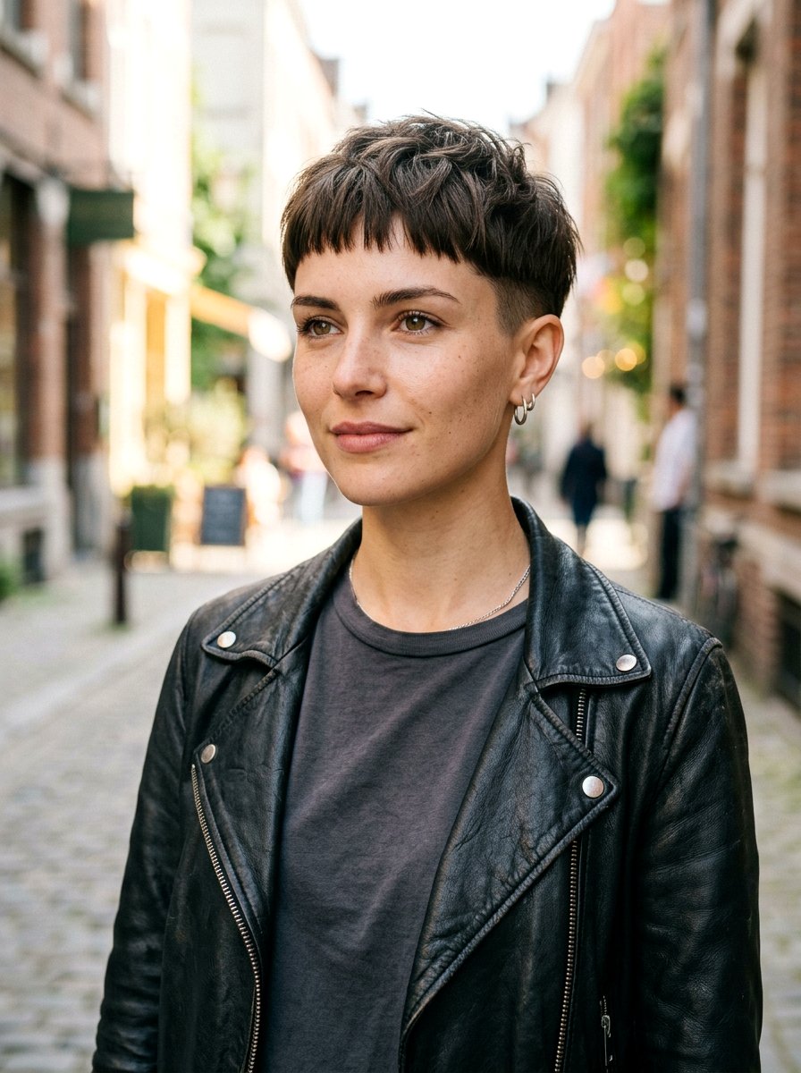 Micro Bangs Pixie Haircut - 20 polished haircut for fine thin hair - 20 polished haircut for fine thin hair