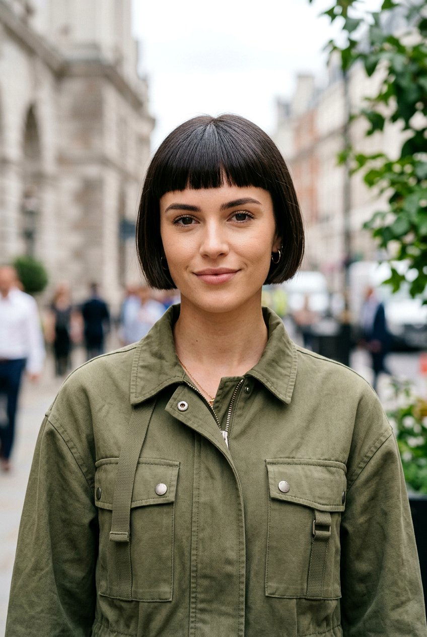 Micro Bob Fringe - 20 school hairstyle for short bob hair - 20 school hairstyle for short bob hair