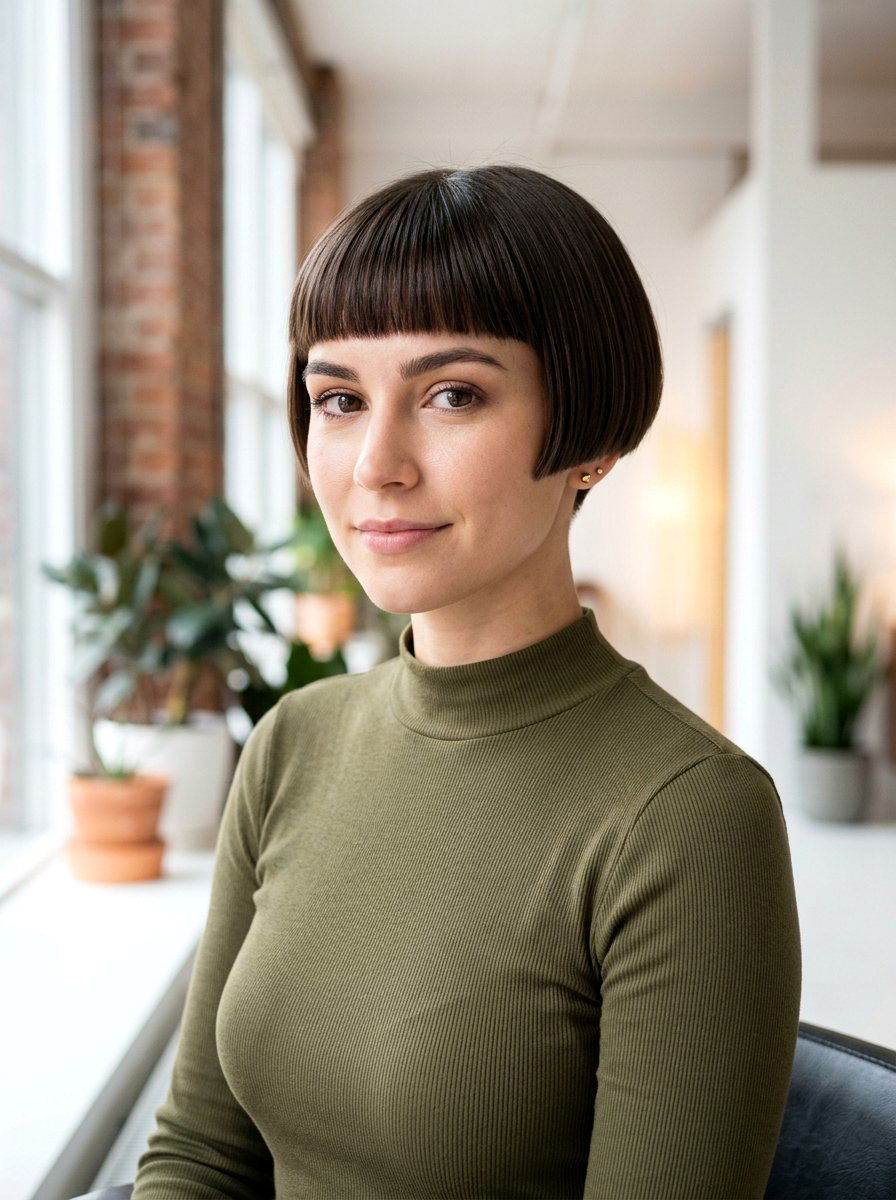 Micro Bob With Straight Bangs - 20 sleek straight bob with bangs - 20 sleek straight bob with bangs