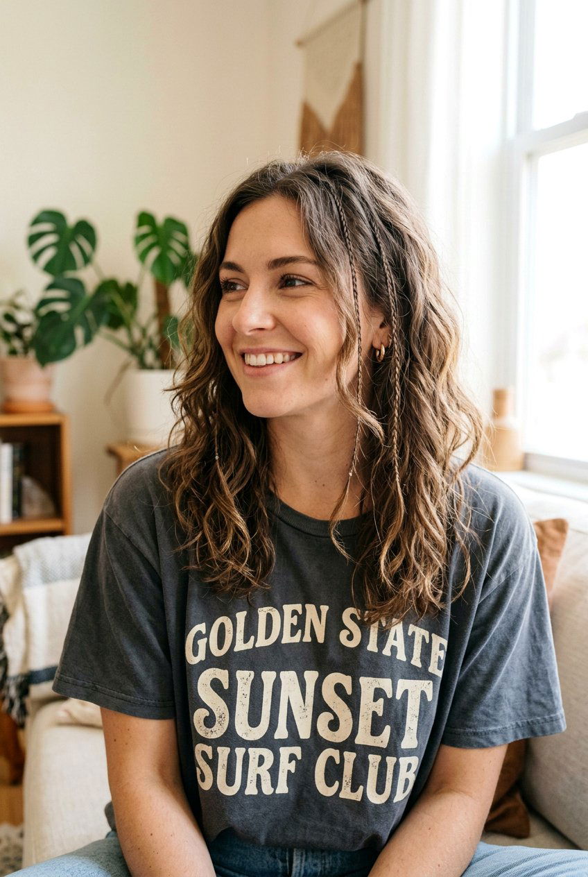 Micro Braid Accents - 20 cowgirl braid hairstyles