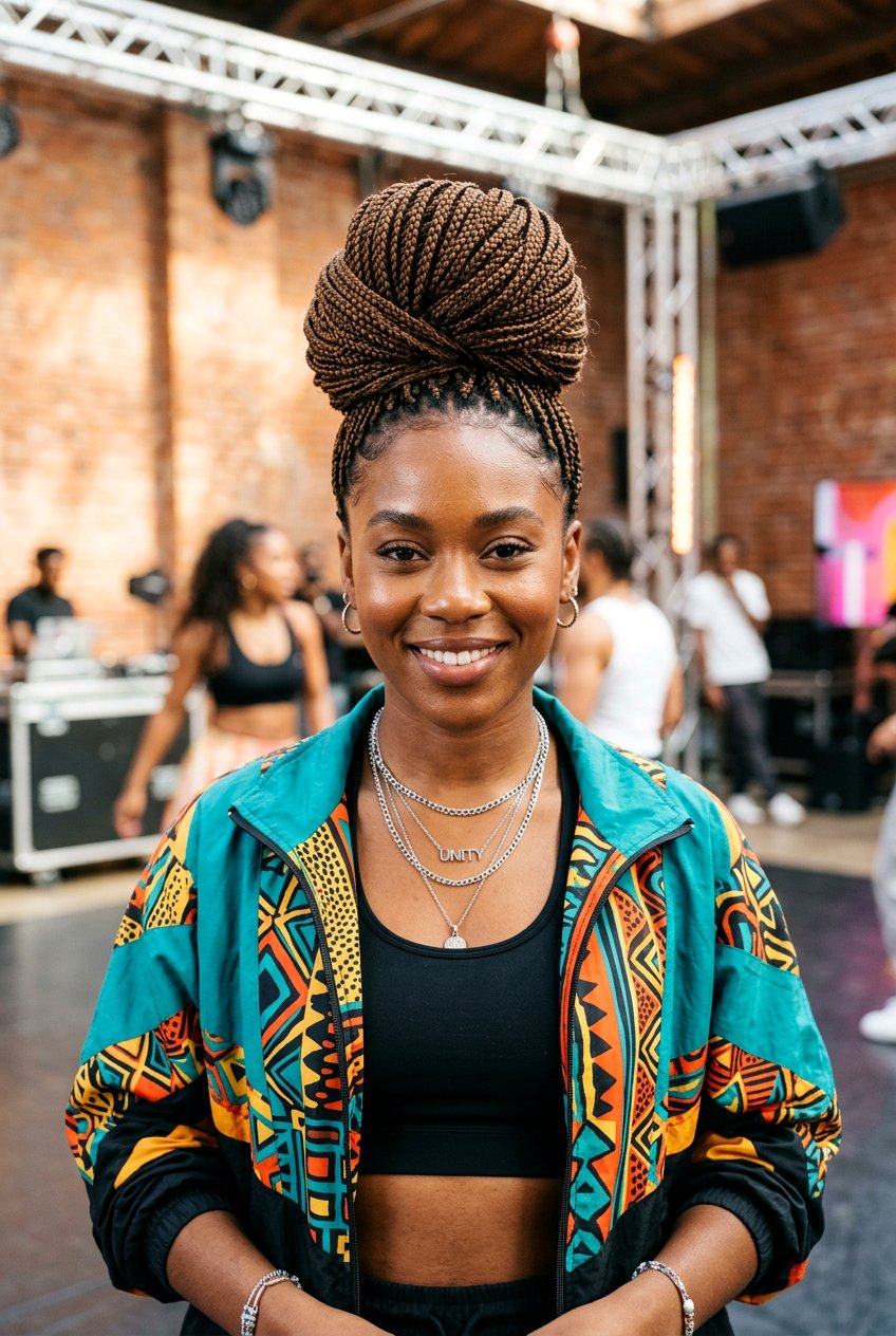 Micro Braid Bun - 20 recital hairstyle with braid bun - 20 recital hairstyle with braid bun