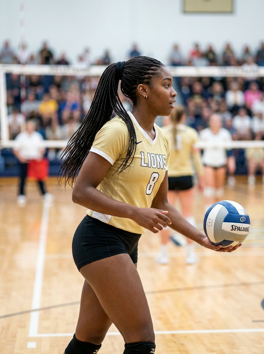 Micro Braid Ponytail for Athletics - 20 volleyball braid ponytail hairstyle - 20 volleyball braid ponytail hairstyle