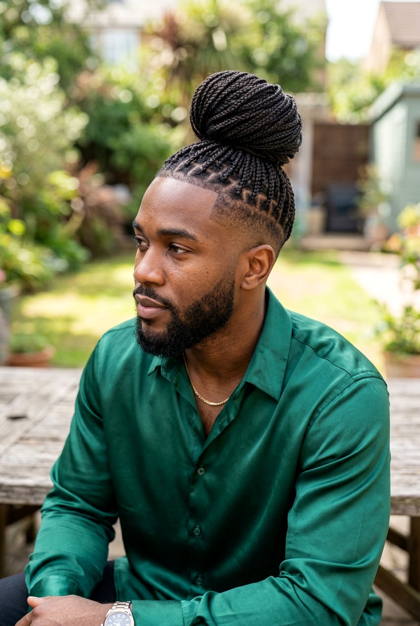 Micro Braid Top Knot - 20 braided top knot men - 20 braided top knot men