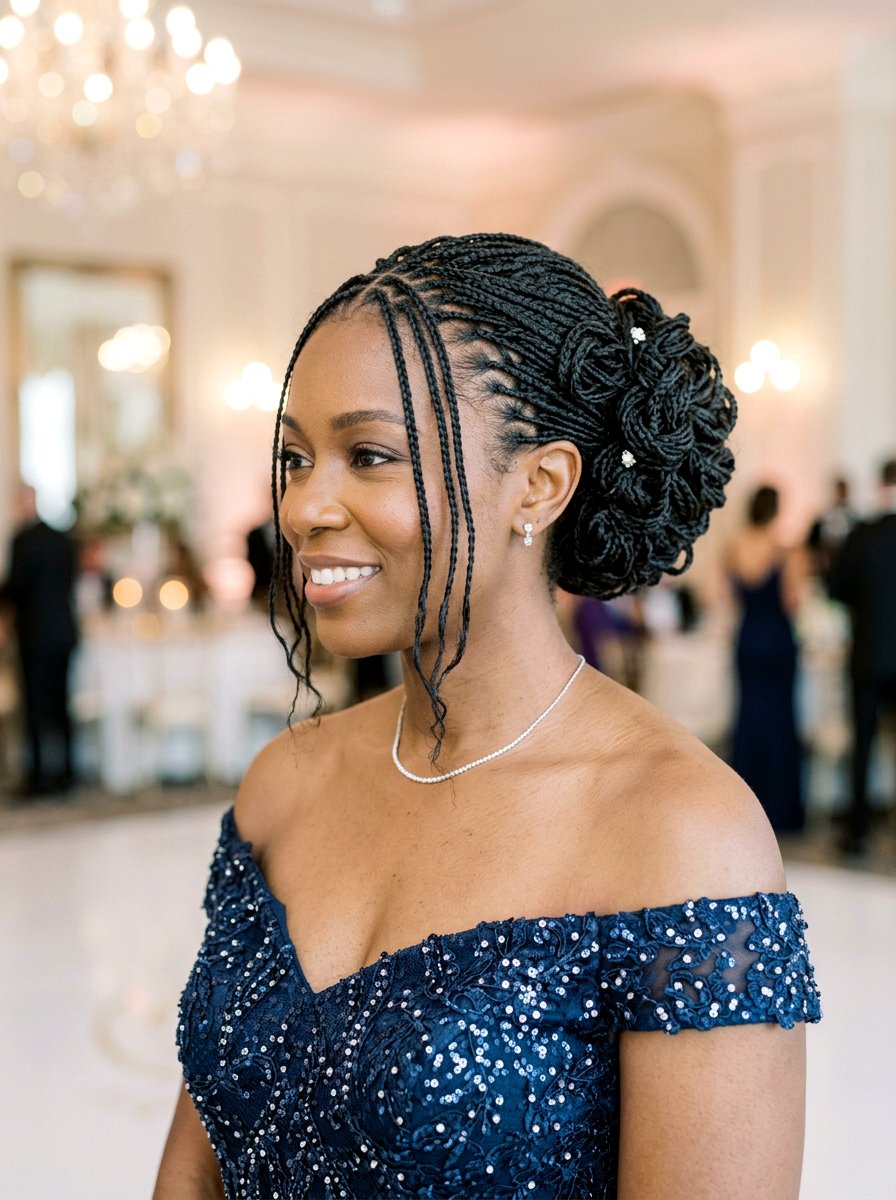 Micro Braid Updo - 20 cute birthday hairstyle ideas - 20 cute birthday hairstyle ideas