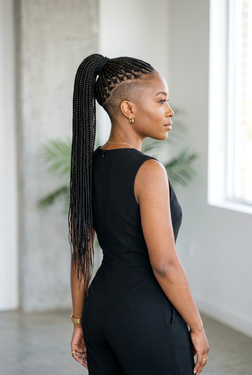 Micro Braided Mohawk Ponytail - 20 braided mohawk ponytail - 20 braided mohawk ponytail