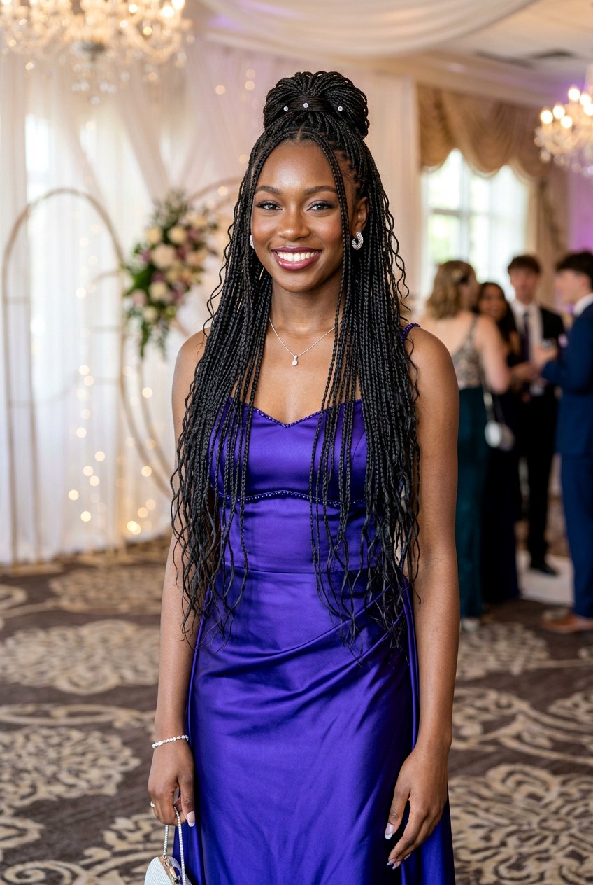 Micro Braids - 20 black women prom braid styles - 20 black women prom braid styles