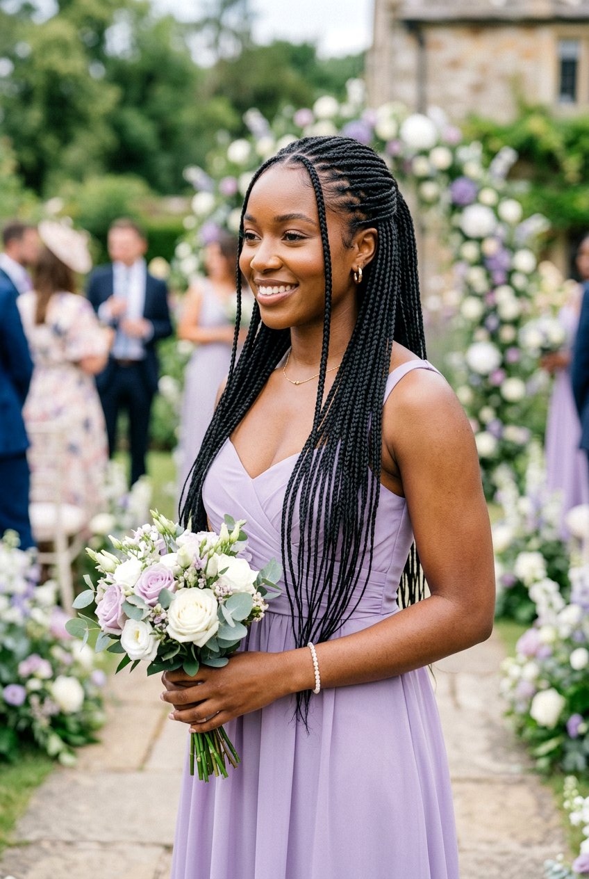 Micro Braids - 20 black women wedding guest braid styles - 20 black women wedding guest braid styles