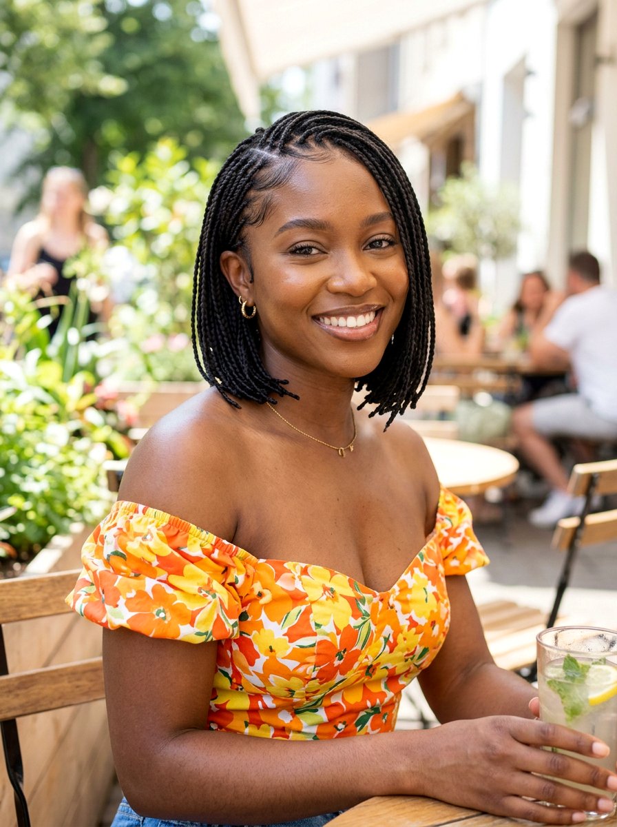 Micro Braids Bob - 20 trendy haircut for black women 2026 - 20 trendy haircut for black women 2026