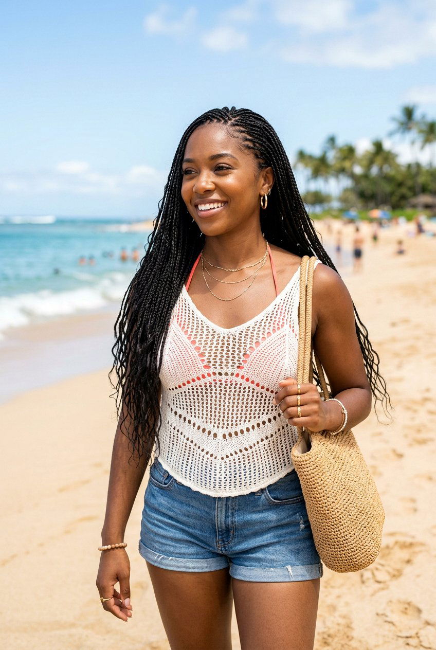 Micro Braids For Beach Vacation - 20 beach braid hairstyles for vacation - 20 beach braid hairstyles for vacation