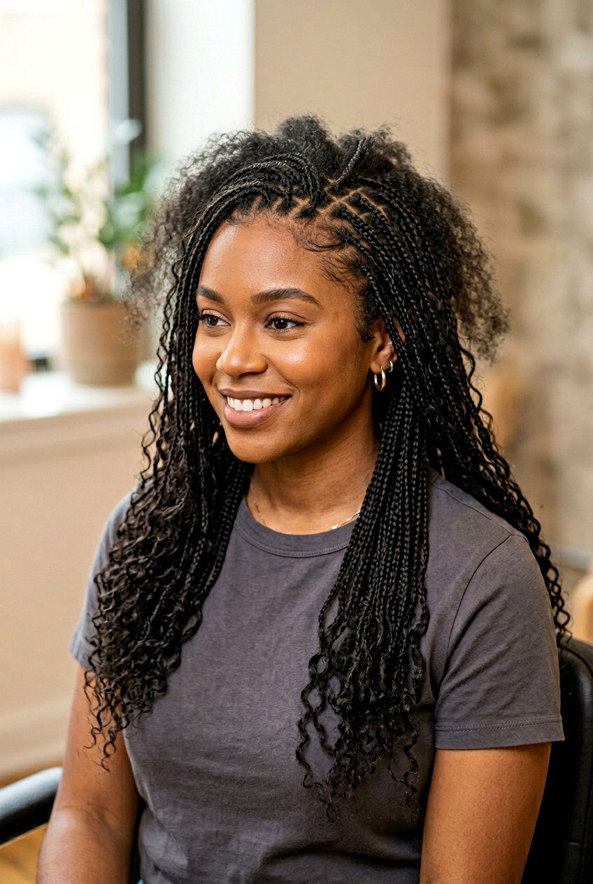 Micro Braids For Frizzy Natural Hair - 20 anti frizz braid hairstyle - 20 anti frizz braid hairstyle