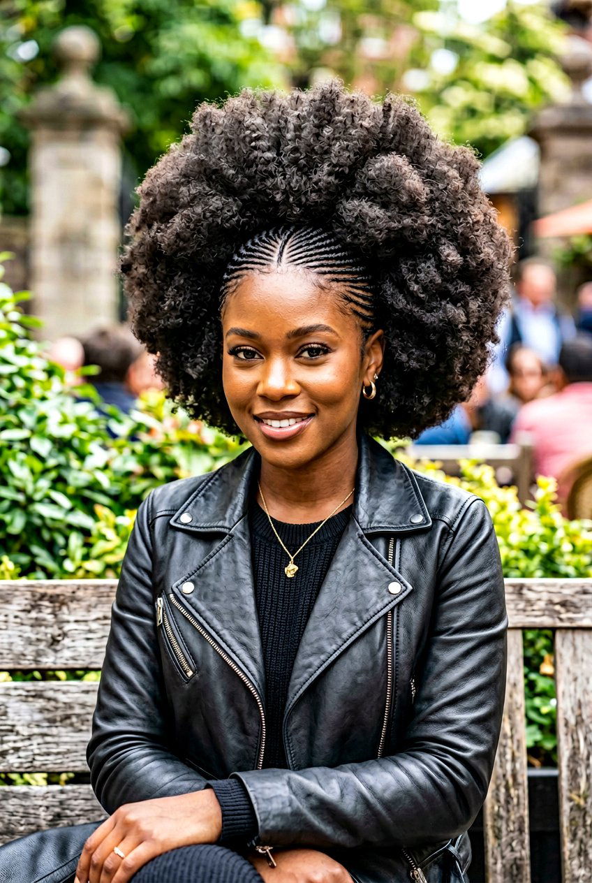 Micro Braids Into Afro Puff - 20 afro puff ponytail with braids - 20 afro puff ponytail with braids