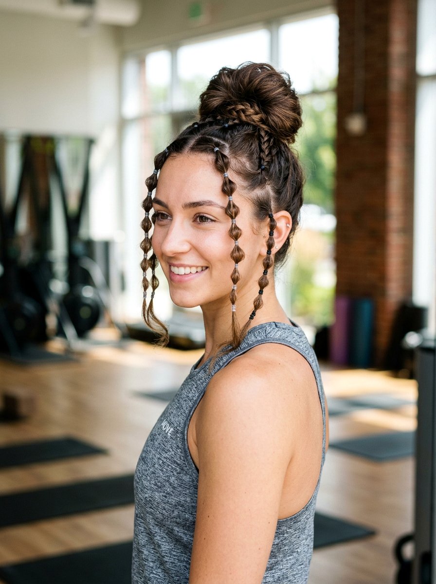 Micro Bubble Braid Accents - 20 volleyball hairstyle with bubble braid - 20 volleyball hairstyle with bubble braid