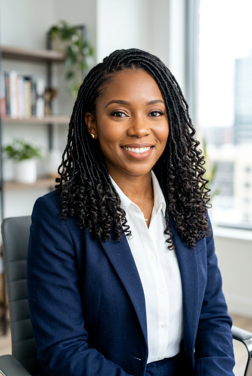 Micro Faux Locs With Curly Ends - 20 faux locs with curly ends - 20 faux locs with curly ends